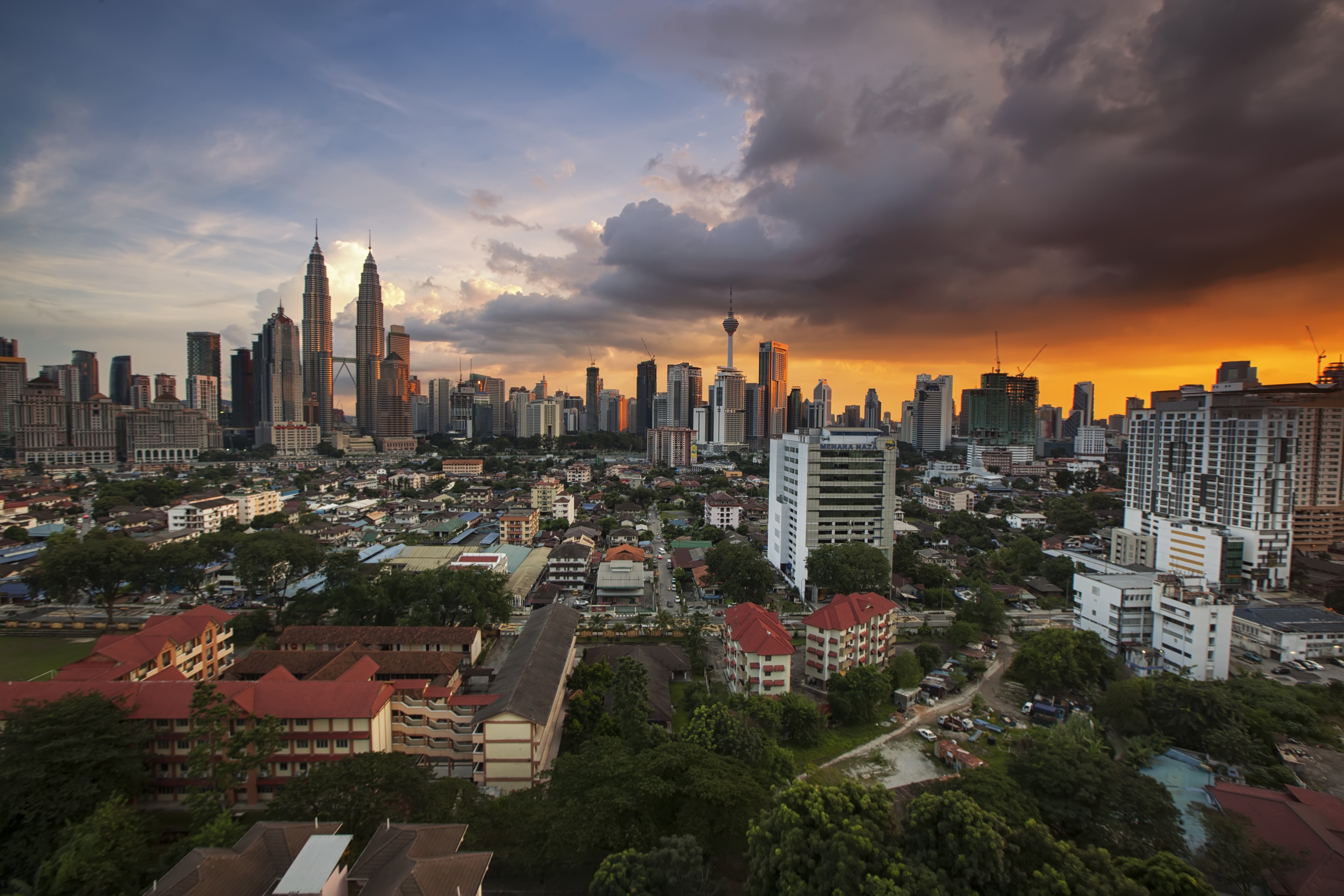 A real view of Kuala Lumpur, Malaysia